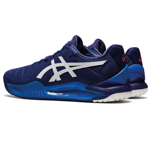 Tenis Asics Gel Resolution 8 Clay Dive Blue/White