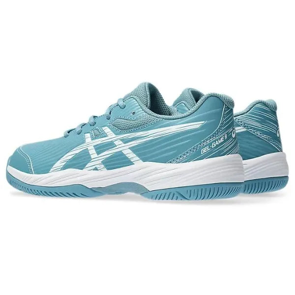 ASICS GEL GAME 9 GS GRIS BLUE/WHITE