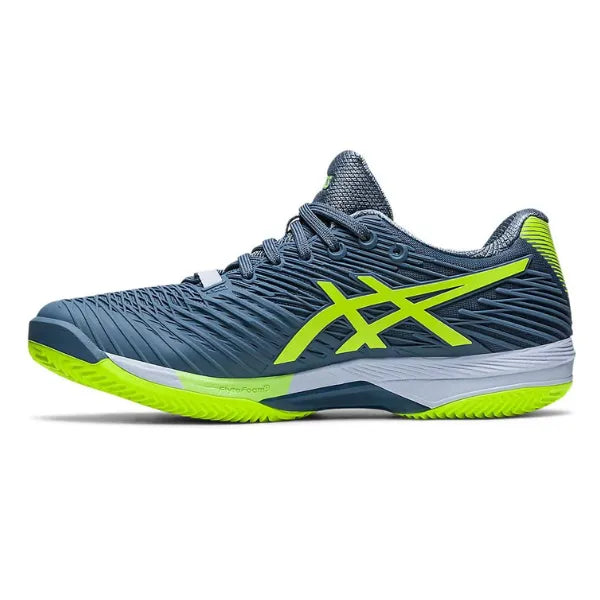 ASICS SOLUTION SPEED FF 2 CLAY STEEL BLUE/HAZARD GREEN